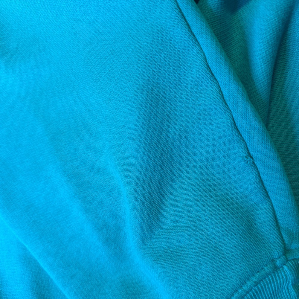 Embroidered Crest Crewneck Sweatshirt in Teal - Picture 9 of 10